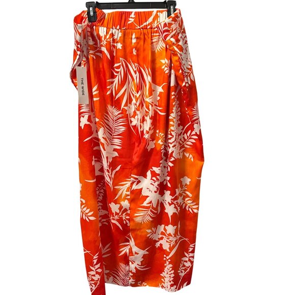 Ella Rafaella Tropical Print Skirt Sz 3X Orange & White Polyester. NWT - Picture 7 of 12
